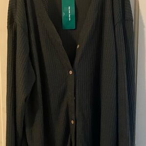 Women’s SHEIN Olive Button-Up Cardigan